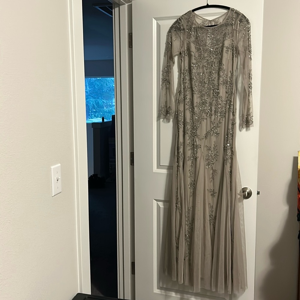 NWT Adrianna Papell Beaded Gown